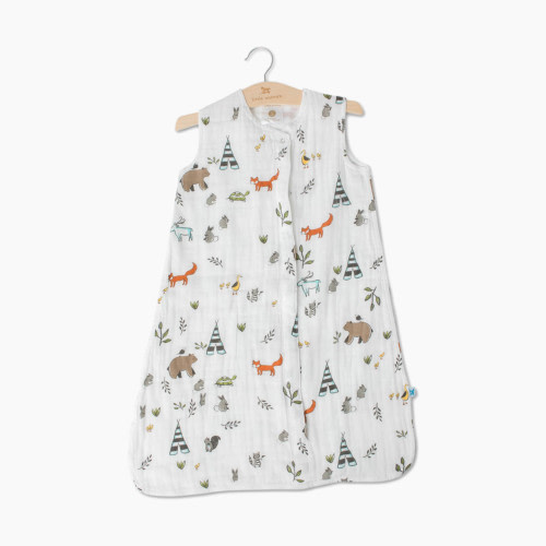 Little Unicorn Cotton Muslin Sleep Bag - Forest Friends, Small