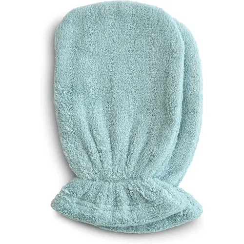 mushie Baby Bath Mitt | Organic Cotton | Pack of 2 (Sea Mist)