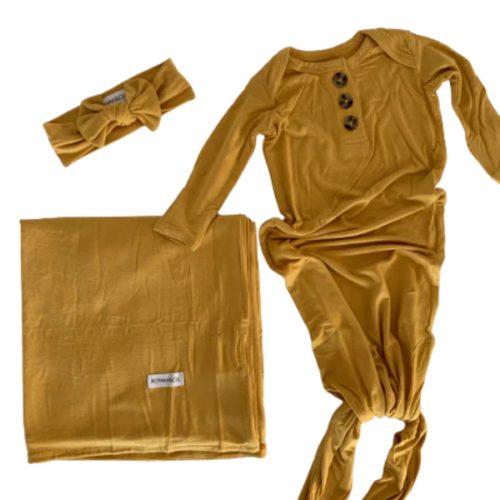 Mustard Yellow Newborn Needs Bundle