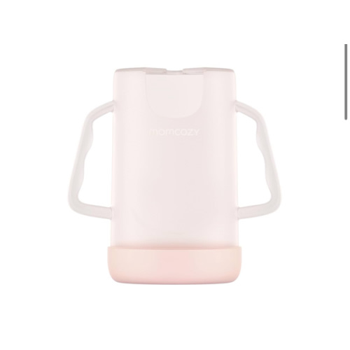 Momcozy Squeeze Pouch Holder for Food Pouches and Drink Boxes, Baby Pouch Holder Allows Baby to Self-Feed and Avoid Messes, Baby Food Pouch Holder Handle is Easy to Grip, Comfortable, Pink