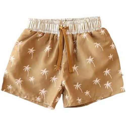 Caden Lane Boys Swim Trunks, Chlorine Resistant, Quick-Drying, Stretchy Swim Shorts with Mesh Lining for Baby, Toddler & Kids