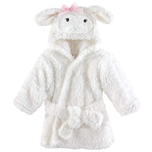 Hudson Baby Unisex Baby Plush Animal Face Bathrobe
