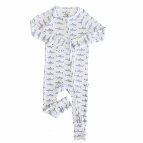 Beachy Waffle Bamboo Convertible Zip Rompers