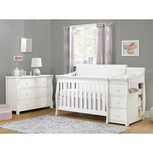 Sorelle Princeton Elite 4-in-1 Convertible Crib and Storage & Reviews | Wayfair