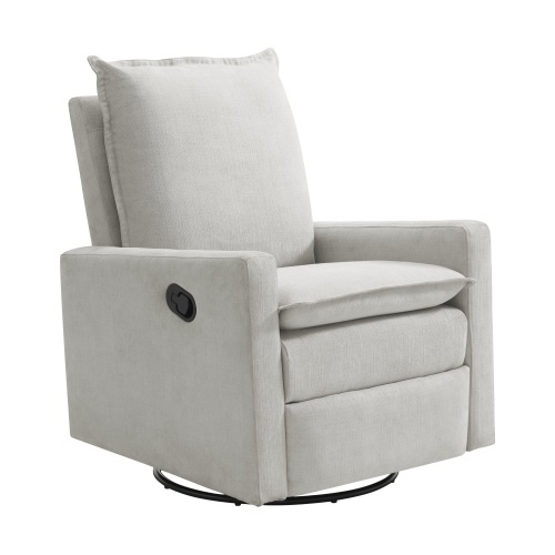 Oxford Baby Uptown Nursery Swivel Glider Recliner Chair, Sand