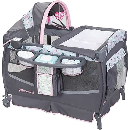 Baby Trend Deluxe II Nursery Center® Playard, Primrose