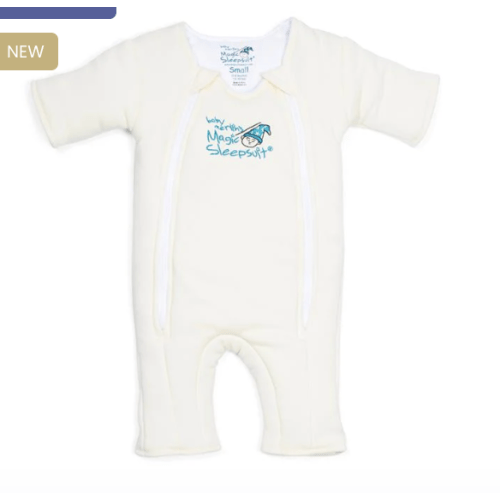 Cream Baby Merlin’s Magic Sleepsuit | Soft 100% Cotton Infant Sleepsuit