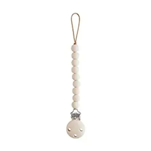 mushie 100% Silicone Baby Pacifier Clip BPA Free | Hera (Shifting Sand)
