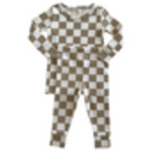 Tiramisu Checkerboard / Organic 2-Piece Set – SpearmintLOVE