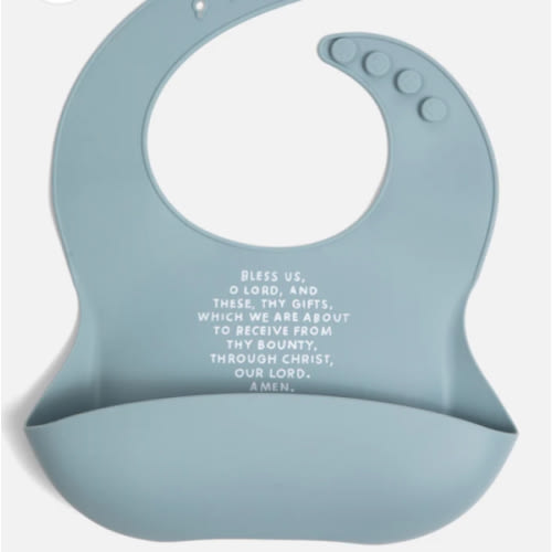 Meal Blessing Silicone Bib