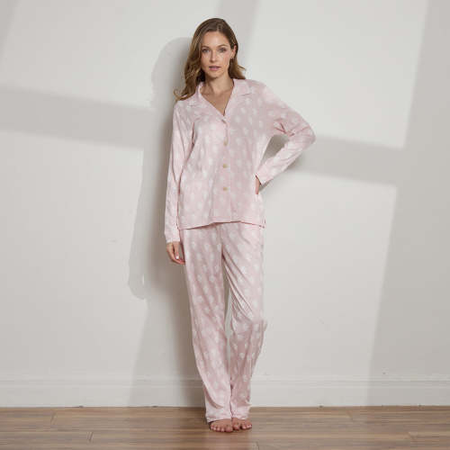 Printed Organic Pima Cotton Long PJ Set