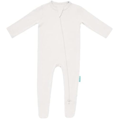 Baby Zipper Footie Pajamas, Supersoft Bamboo Rayon Baby Footed Pjs Boy Girl 0-3-6-9-18-24 Month Coverall Sleepers