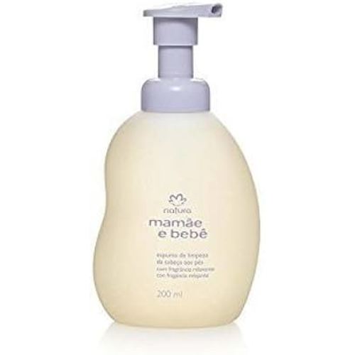 Linha Mamae Bebe Natura - Espuma de Limpeza da Cabeca aos Pes 200 Ml - (Natura Mom and Baby Collection - Cleaning Lather Head To Toe 6.76 Fl Oz)