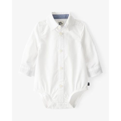 Baby Button-Front Long Sleeve Bodysuit - OshKosh | Carter's