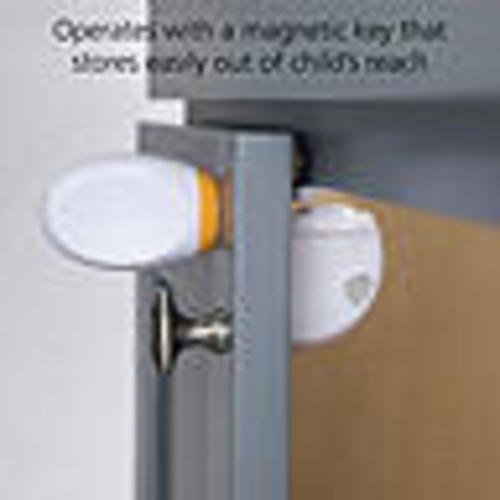 Safety 1st Adhesive Magnetic Lock System, 8 Locks And 2 Keys, White - Sam's Club