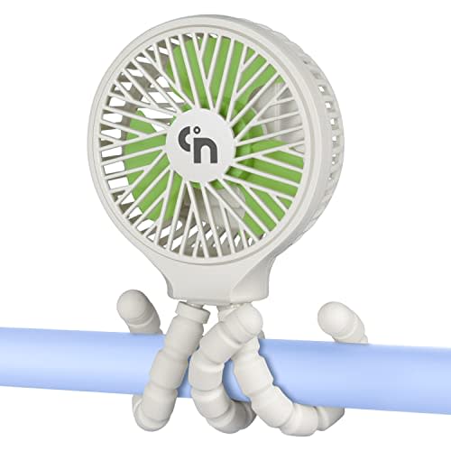HomeLifairy Personal Portable Fan Stroller Fan Rechargeable Battery Fan Clip On Fan Handheld Car Seat Fan for Baby Small Desk USB Mini Fan for Stroller Accessories Crib Car Rides