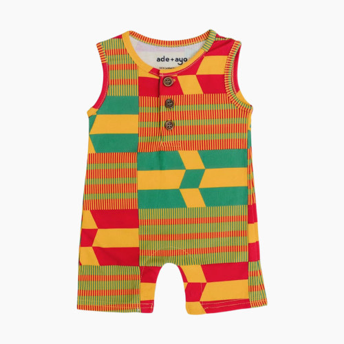 Ade + Ayo Sleeveless Romper - Adehye, 3-6 M