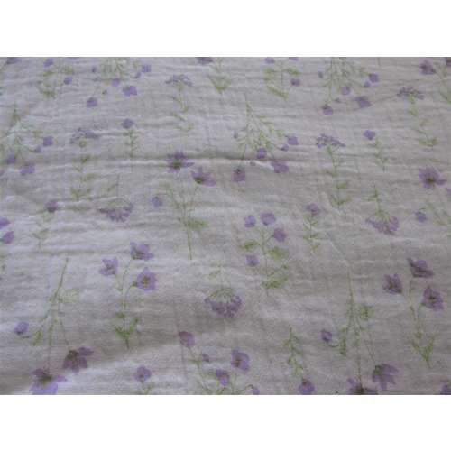 Lavender & Vanilla Floral Gauze Swaddle Blanket - Shabby Chic Floral Baby Gift - Cream Sage Purple - Baby Girl Gift -Hannahs Homestead2