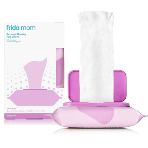 Perineal Medicated Witch Hazel Full-Length Cooling Pad Liners for Postpartum Care by Frida Mom | Speeds Healing and Reduces Swelling for Perineal Area | 24-Count