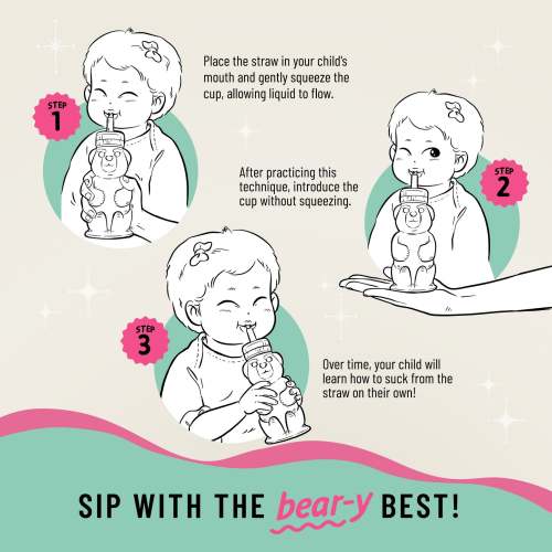 Honey Bear Straw Cup | Silicone Training Cup | Legendairy Milk