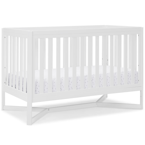 Delta Children Tribeca 4-in-1 Baby Crib, Bianca White