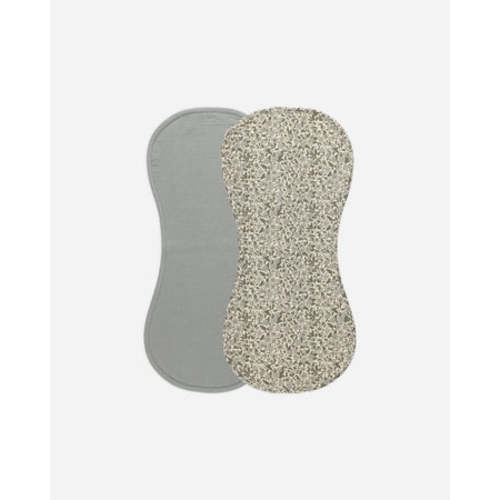 Burp Cloth, 2 Pack || Dusty Blue, Green Garden