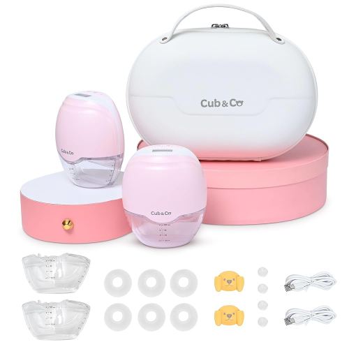 Wearable Hands-Free Breast Pump – Portable Electric Breastfeeding Pump with Multiple Suction Modes, Leakproof Design, LED Display & Travel Case – 120 Milliliters Capacity
