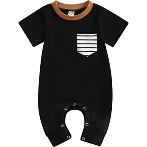 CIYCUIT Newborn Baby Boy Girl Romper Clothes Infant Solid Ribbed Onesie Bodysuit Jumpsuit Outfits
