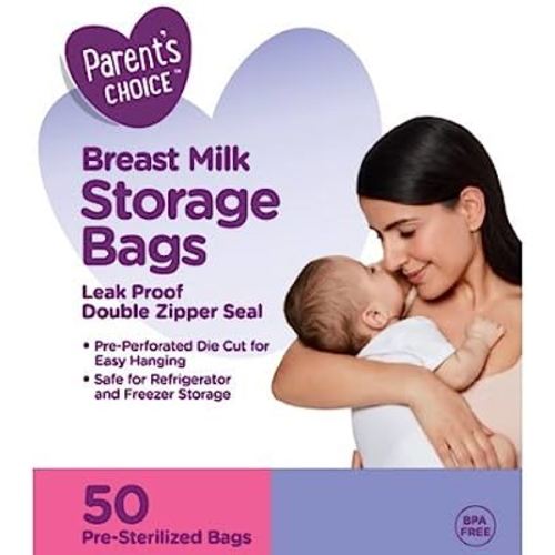 Parent's Choice Breast Milk Storage Bags, BPA-Free - 50 ct