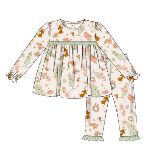 PREORDER 42: CHRISTMAS - Mean One PJs Girl 2pc