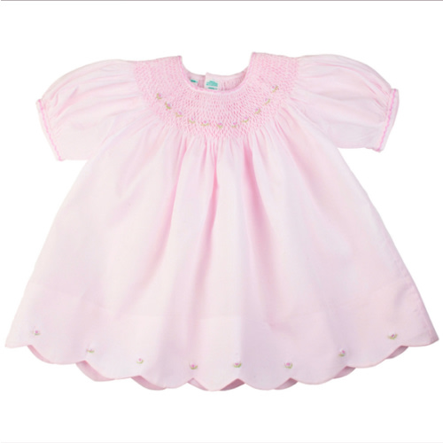 Smocked Bishop Dress with Panty for Newborn & Baby Girl | Feltman Brothers