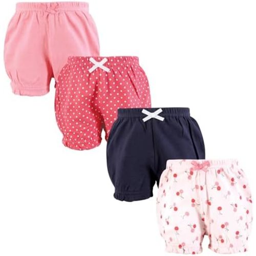 Hudson Baby Unisex Baby Shorts Bottoms 4-Pack