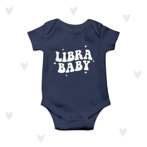 Star Sign Baby Grow Libra Personalised Baby Bodysuit