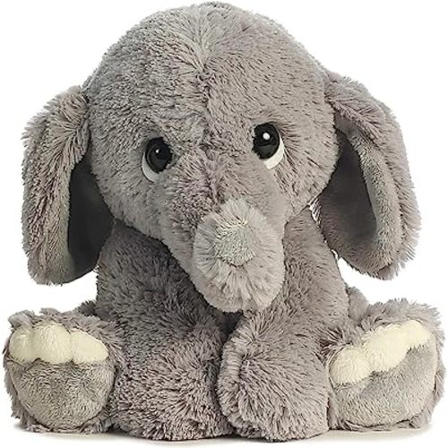 Aurora® Playful Lil Benny Phant™ Baby Stuffed Animal - Soft & Cuddly Toy - Imaginative Play - Gray 10 Inches