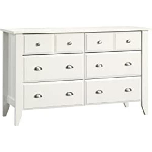 Amazon.com: Sauder Shoal Creek Dresser, Soft White finish : Home & Kitchen