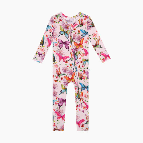 Posh Peanut Convertible One Piece - Watercolor Butterfly, 3-6 Months