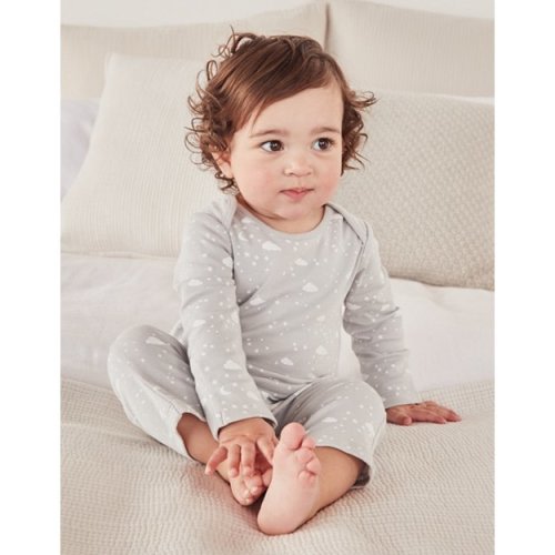 Cloud and Star Envelope Neck Sleepsuit (0–9mths)