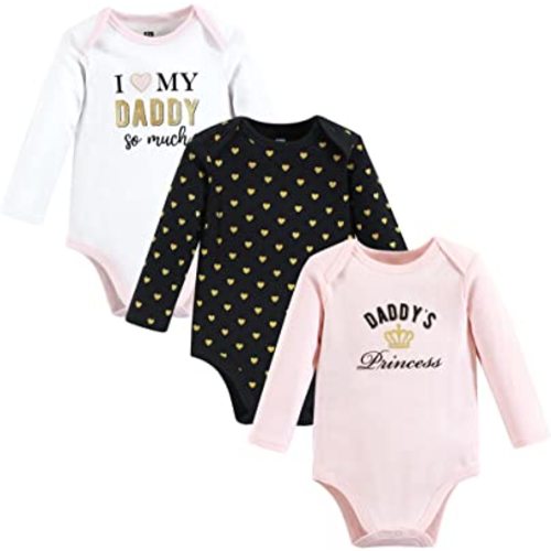 Hudson Baby unisex-baby Cotton Long-sleeve Bodysuits