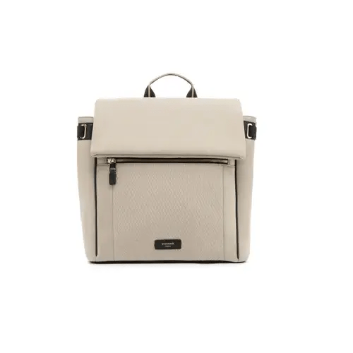 Storksak St James Nappy Bag Taupe W Gold | Baby Bunting AU