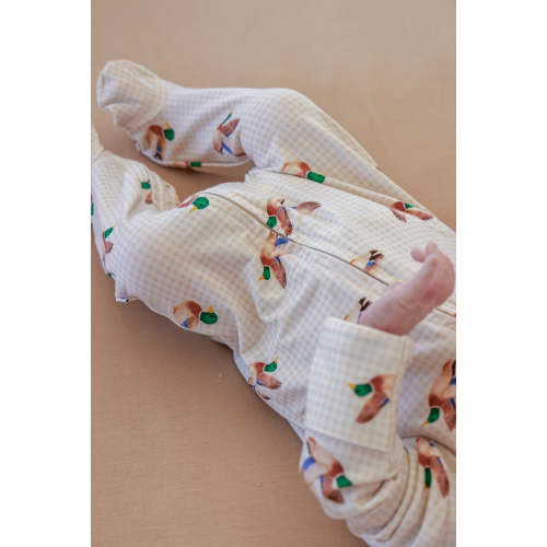 Zipper Footie in Little Mallard | Caden Lane
