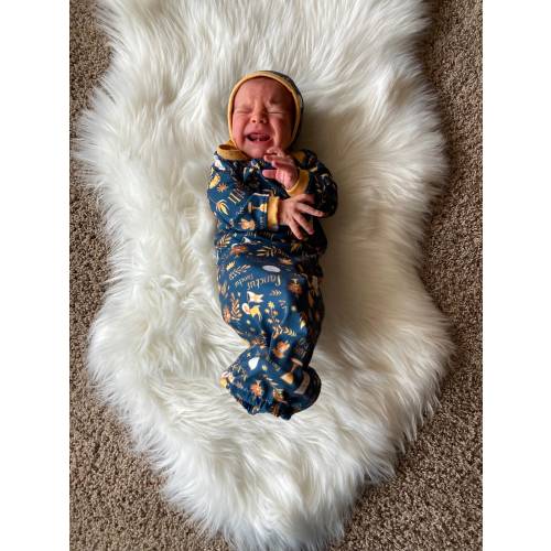 Sanctus Adoration Baby Gown and/or Bonnet Set with Bonnet Catholic