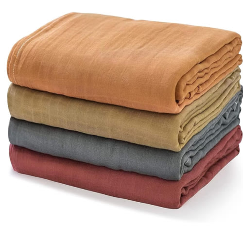 Momcozy Muslin Swaddle Blankets for Baby Boys and Girls, 4-Pack Breathable and Skin-Friendly Receiving Blanket Wrap, Baby Essentials, Registry & Gift, 47 x 47 inches
