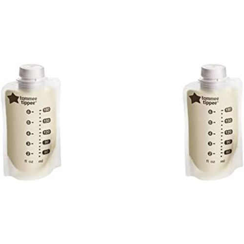 Tommee Tippee Pump and Go Breast Milk Storage Bags, for Storing and Freezing Breast Milk - 35 Count (Pack of 2)