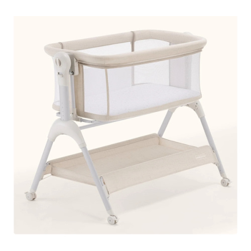 HARPPA Cuddly Sway | 3-in-1 Rocking Baby Bassinet & Bedside Sleeper for Newborns with Mattress for Reflux | Attaches to Bed, Adjustable Heights, Non-Toxic & CPSC Certified | Sturdy Frame, Portable Wheels, Tool-Free Setup, Gentle Rocking | Perfect for Newb