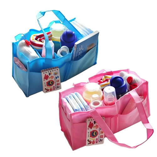 Yesbay Multi-pocket Baby Diaper Nappy Mother Bag Portable Non-woven Fabric Handbag,Diaper Bag-Blue