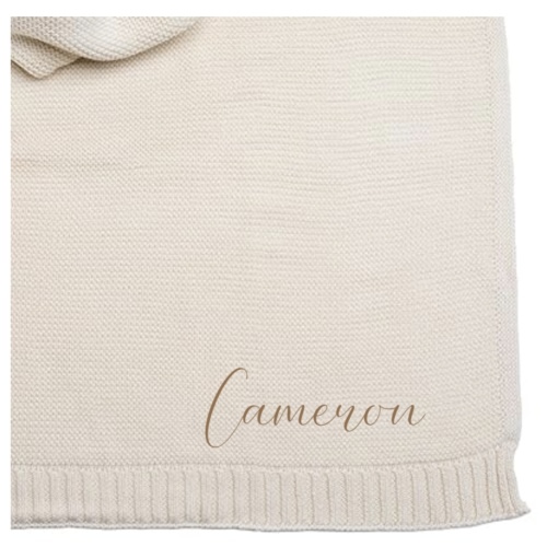 Personalized Baby Blanket with Name Custom