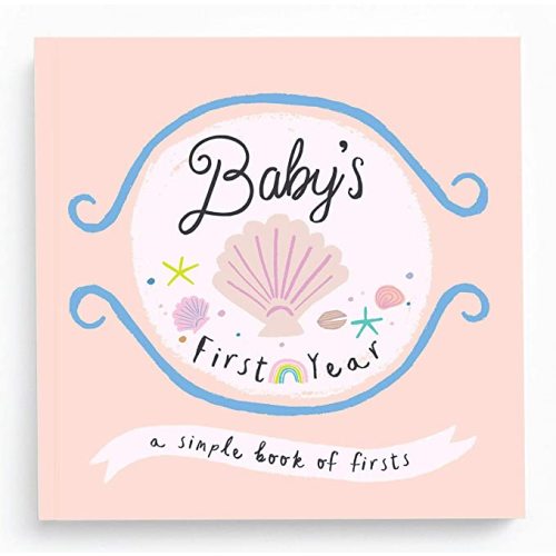 Lucy Darling Little Beach Babe Baby Memory Book – First 5 Years Journal & Photo Album, Baby Girl Keepsake, Unique Scrapbook Album, Mom Gift