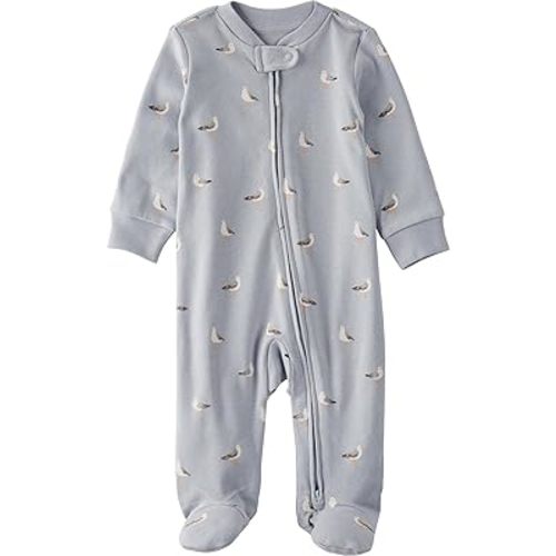 little planet by carter's Baby Sleep and Play made with Organic Cotton, Seagull Print, 3M