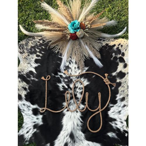 Custom Rope Name Sign: Handcrafted Nursery Decor