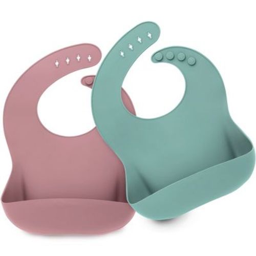 Keababies 2-pack Silicone Bibs For Babies, Food Grade Silicone Baby Bibs For Eating, Feeding, Toddler Bibs, Boys, Girls (marsh) : Target